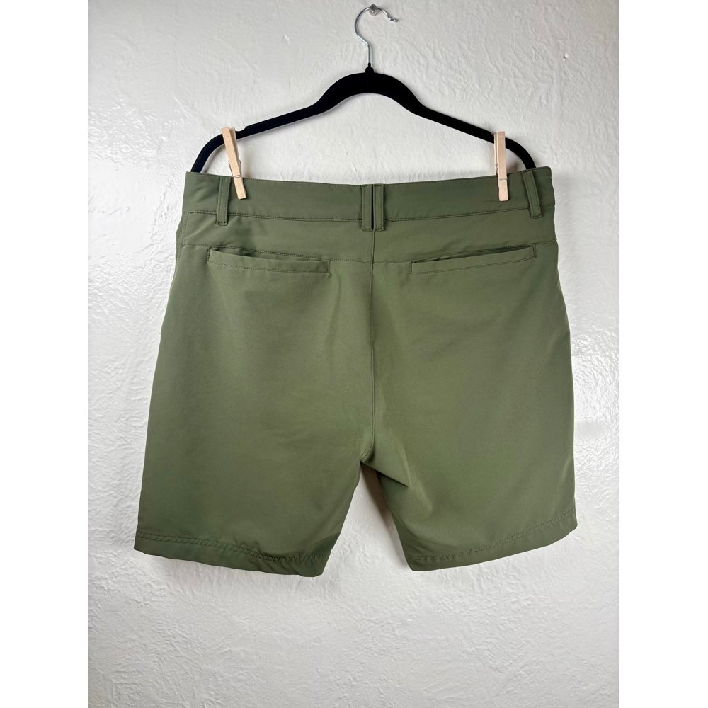 Kyodan Outdoor Mens Sz 34 Performance Shorts Olive Green Stretch Hiking Golf - Picture 2 of 9